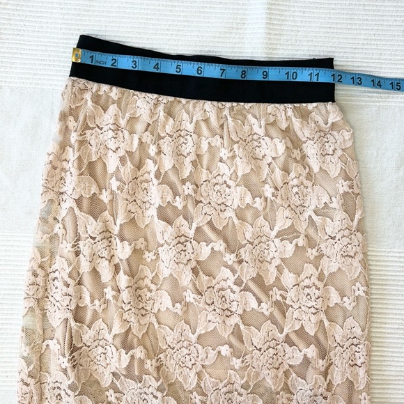 Free People Knit Lace Pencil Skirt - Picture 5 of 11